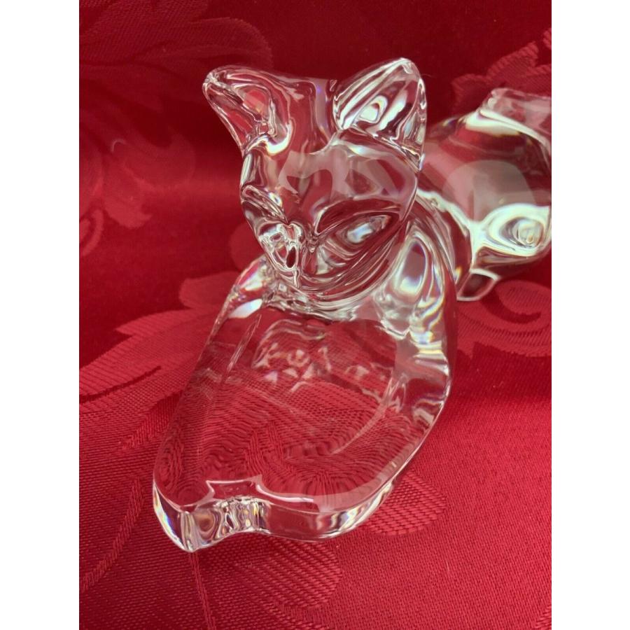 バカラ（Baccarat） キャット 猫 フィギュリン クリスタル