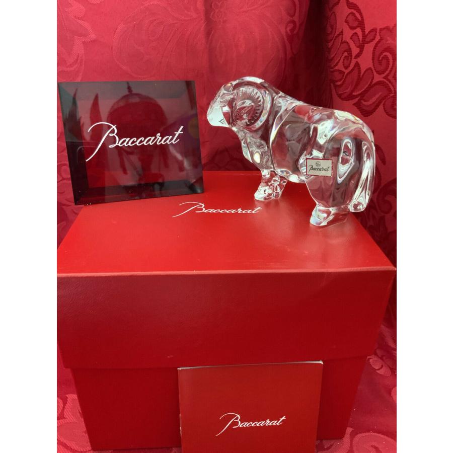 バカラ Baccarat 置物 シープ 羊 フィギュリン クリスタル