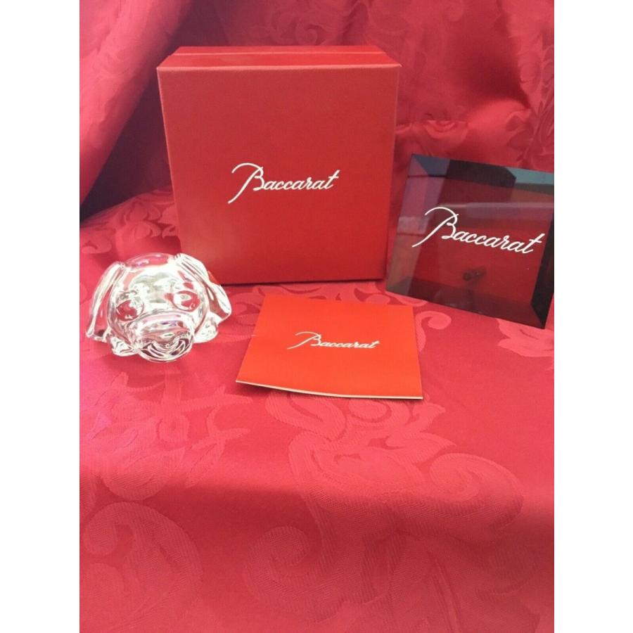 バカラ（Baccarat） 置物 ドッグ クリスタル フィギュリン