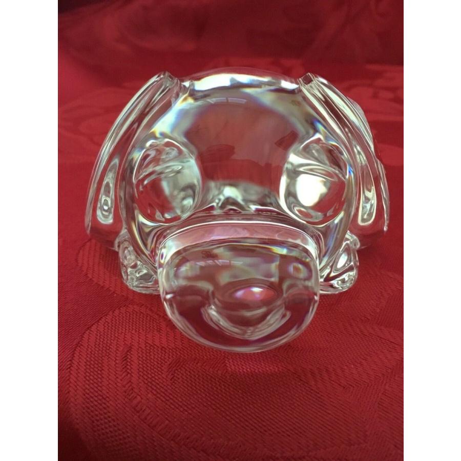 バカラ Baccarat 置物 ドッグ クリスタル フィギュリン