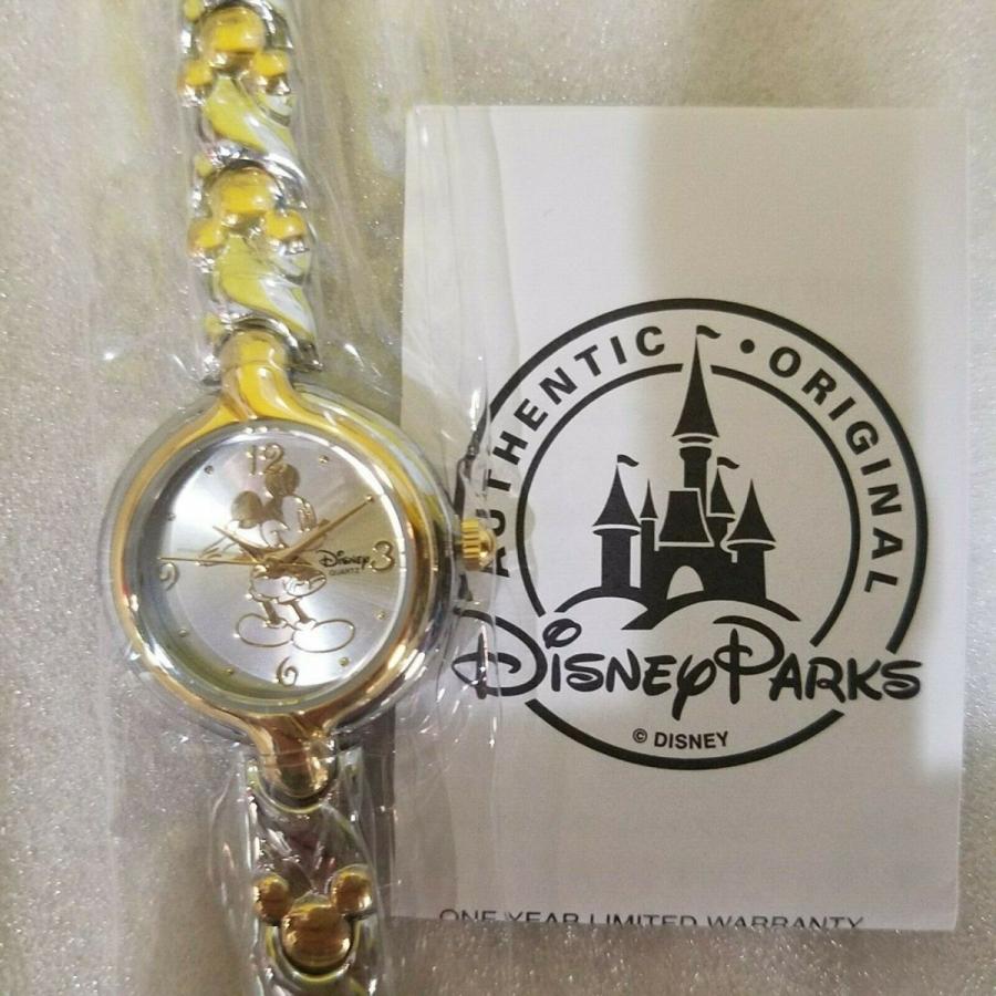 Disney ミッキーマウス時計 ゴールド/シルバー