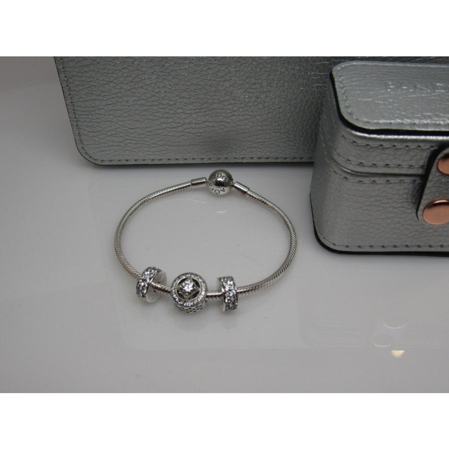 PANDORA パンドラ ジュエリーセット ブレスレット リング セット PANDORA Pandora パンドラ スレッドレス ブレスレット 3チャーム