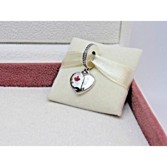 PANDORA（パンドラ） チャーム ハート カナダ Heart of Toronto Dangle