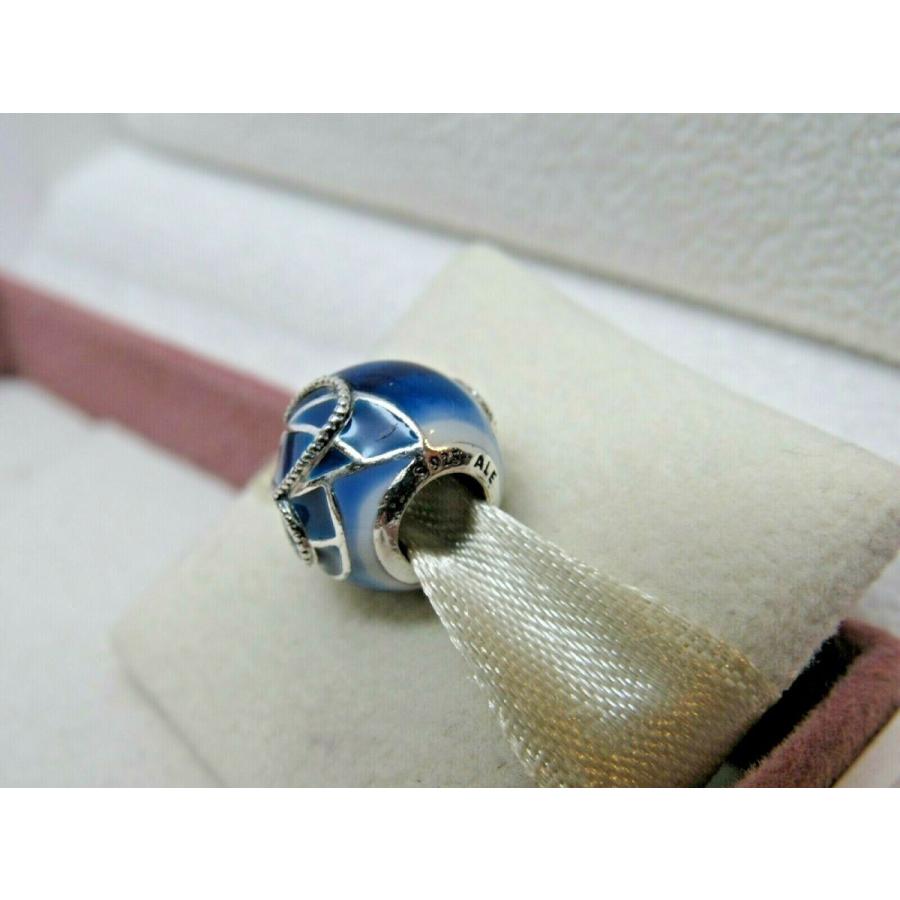 PANDORA（パンドラ） チャーム Butterfly Wing Blue Enamel Charm 蝶