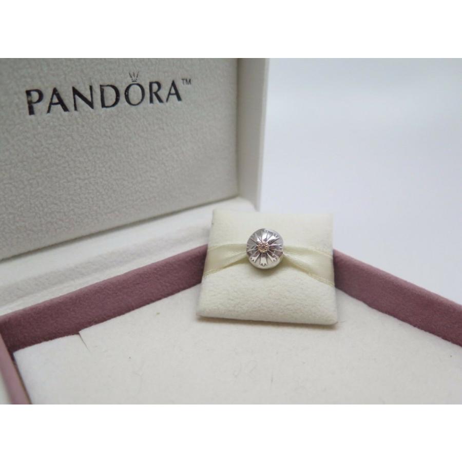 Pandora ローズゴールド チャーム　フラワー　クリップ　ブルーチャーム Blue Blossom Dangle Charm | ゴールドプレーティング | パンドラ'