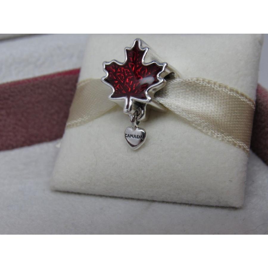 PANDORA（パンドラ） チャーム Love Canada Maple Leaf Enamel Charm
