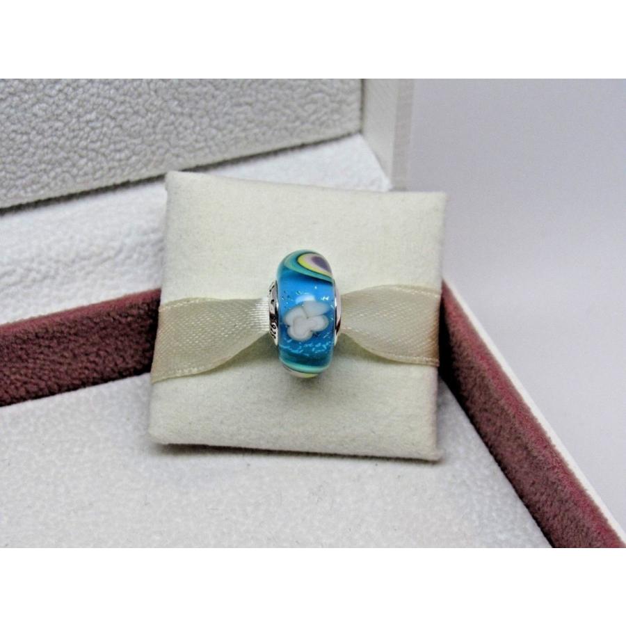 PANDORA（パンドラ） チャーム Iridescent Rainbow Glass Murano Charm