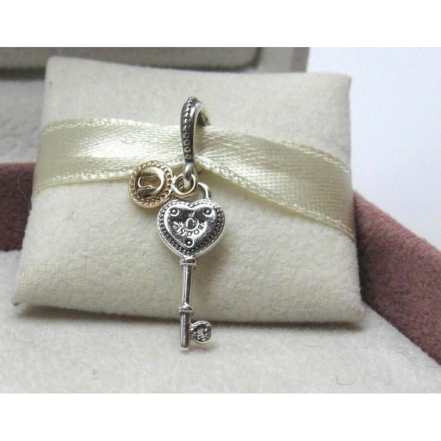 PANDORA Pandora パンドラ チャーム Key to My Heart w/ 14Kt
