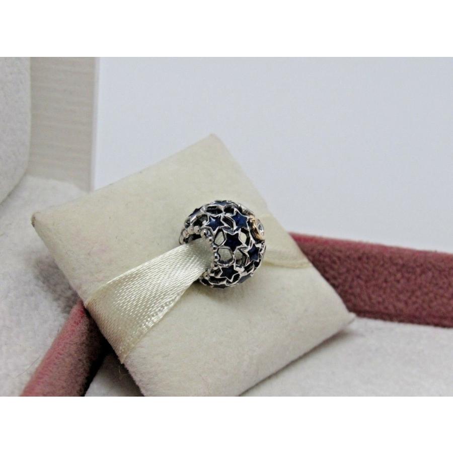 PANDORA（パンドラ） チャーム Night Sky Blue CZ & 14Kt Gold Charm