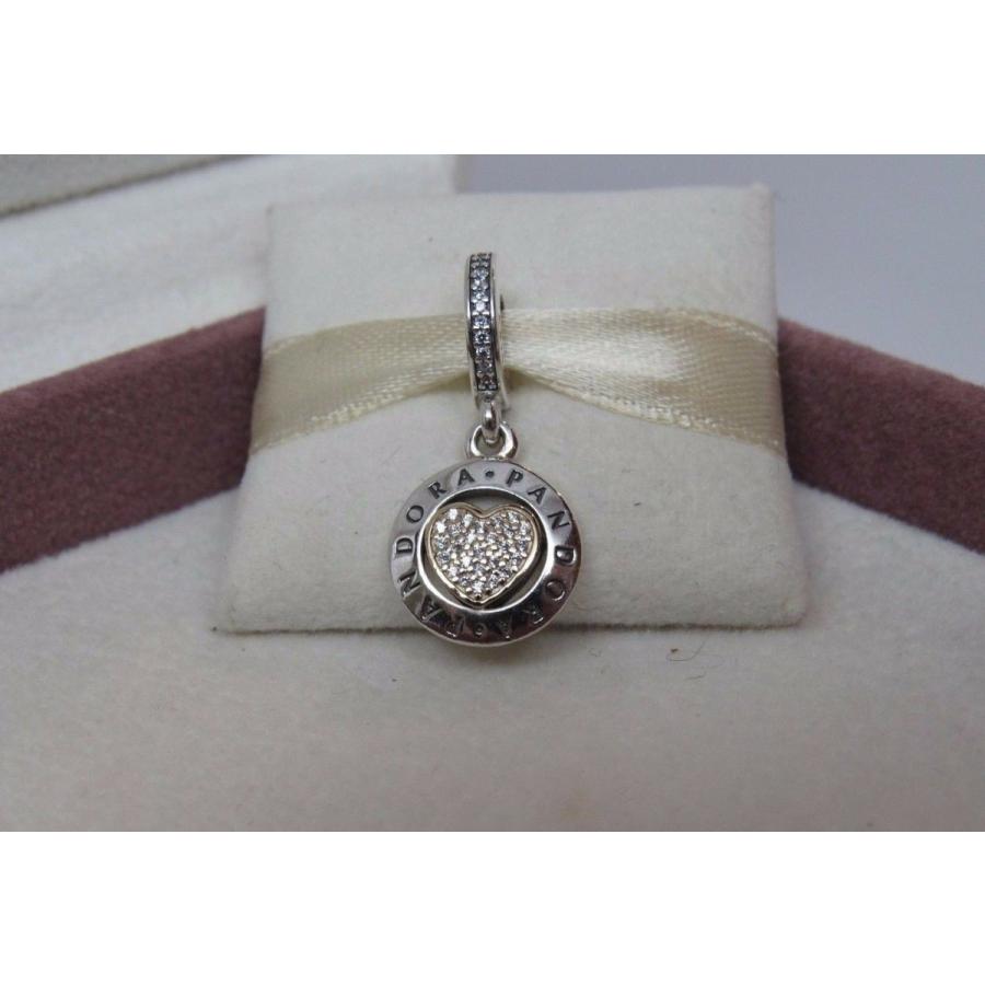 PANDORA Pandora パンドラ チャーム Signature Heart Dangle w