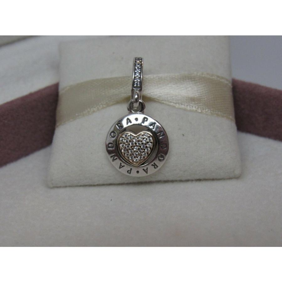 PANDORA Pandora パンドラ チャーム Signature Heart Dangle w