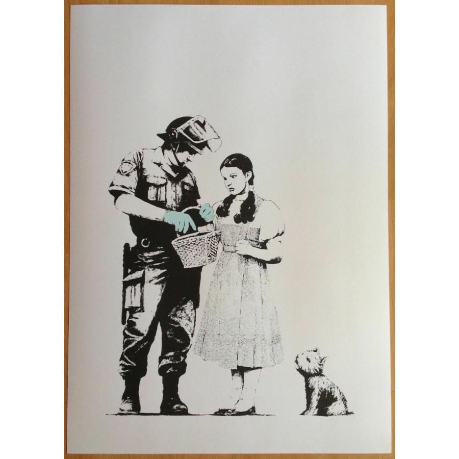 Banksy バンクシー FLYING COPPER シルクスクリーン プリント Banksy バンクシー FLYING COPPER シルクスクリーン プリント