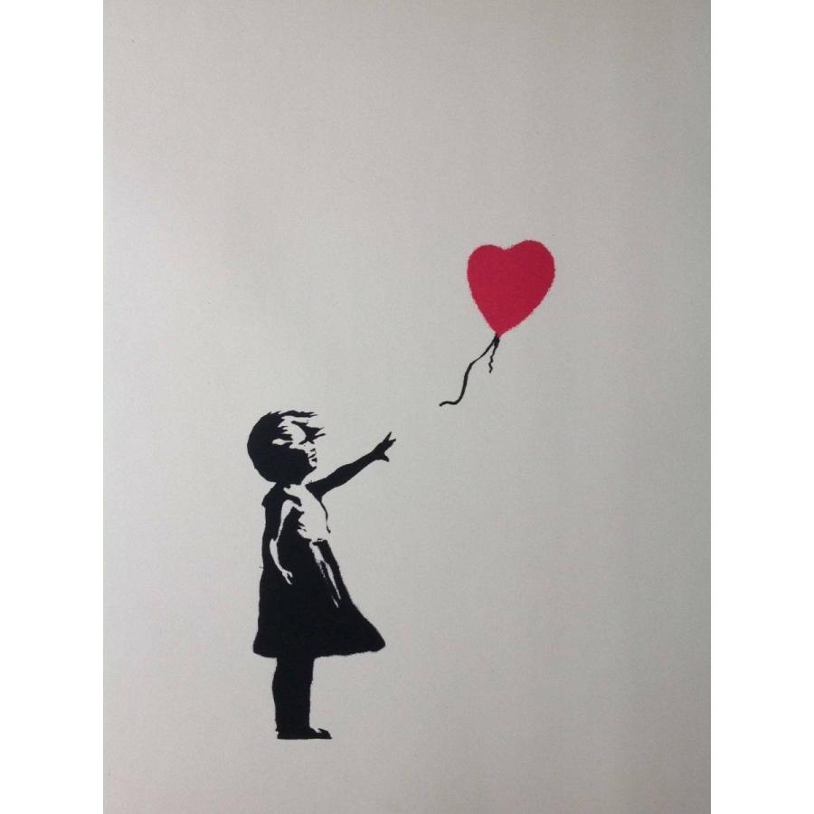 Banksy バンクシー GIRL WITH RED BALLOON WCP リプロダクション シルクスクリーン プリント 現代アート｜planetarium｜02