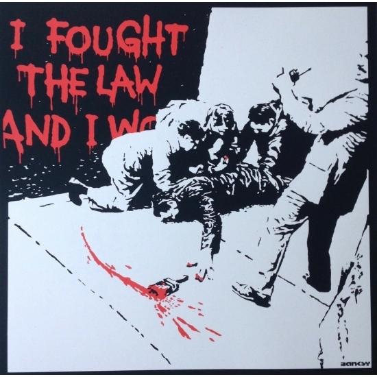 正規品】バンクシーBanksy IFOUGHT THE LAW WCP