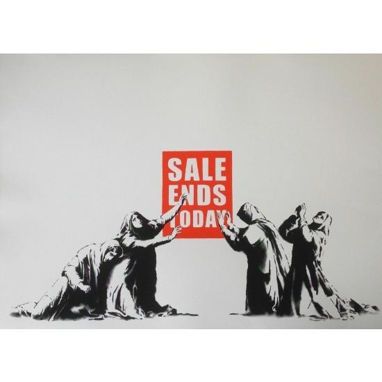 Banksy バンクシー LOVE IS IN THE AIR WCP リプロダクション シルク 