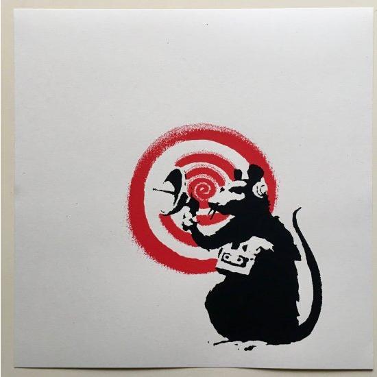 Banksy バンクシー RADAR RAT シルクスクリーン プリント WCP SCREEN PRINT リプロダクション 現代アート｜planetarium