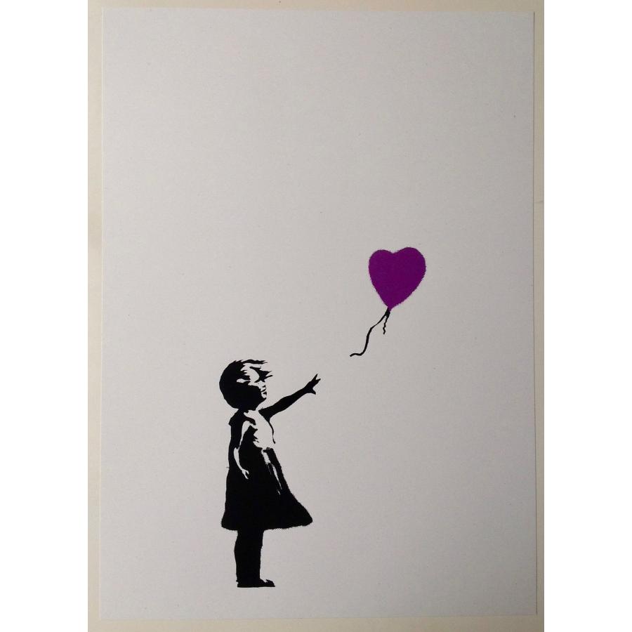WCP Banksy バンクシー GIRL WITH PURPLE BALLOON リ