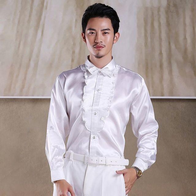 メンズ舞台 サテンシャツ 無地 光沢 長袖 シャツ フリル タキシード ドレスシャツ ステージ衣装 ユニフォーム 発表会 舞台衣装 イベント 撮影 全店2点送料無料 Prts2964 プラネタルーム 通販 Yahoo ショッピング