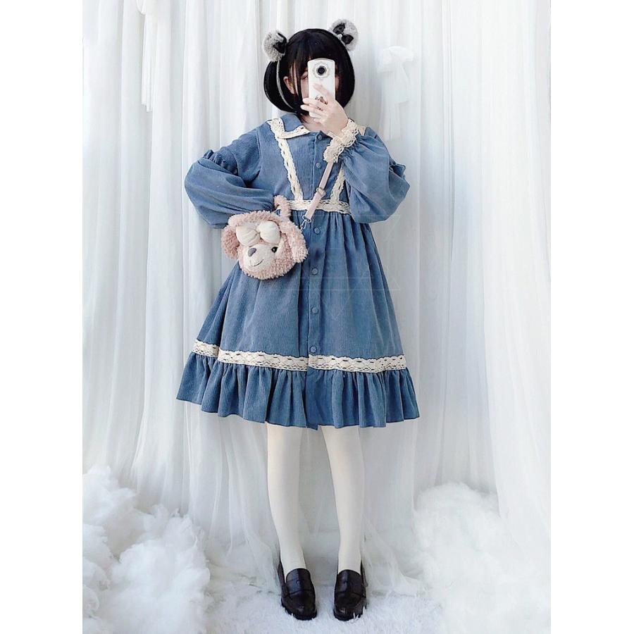ワンピース ゴスロリ ロリータ ワンピース 長袖 レディース 前開き ワンピ 女の子 中校生 コスプレ衣装 仮装 ハロウィン コスチューム 可愛い 全店2点送料無料 Prts3524 プラネタルーム 通販 Yahoo ショッピング
