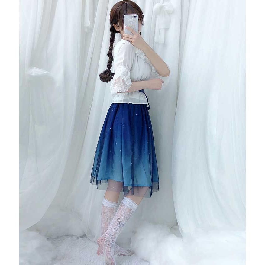 グラデーション キャミワンピース お姫様 ゴスロリ ロリータ ワンピース 星屑 ロング丈 ショット丈 レディース ロングワンピース チュール 可愛い Prts4111 プラネタルーム 通販 Yahoo ショッピング