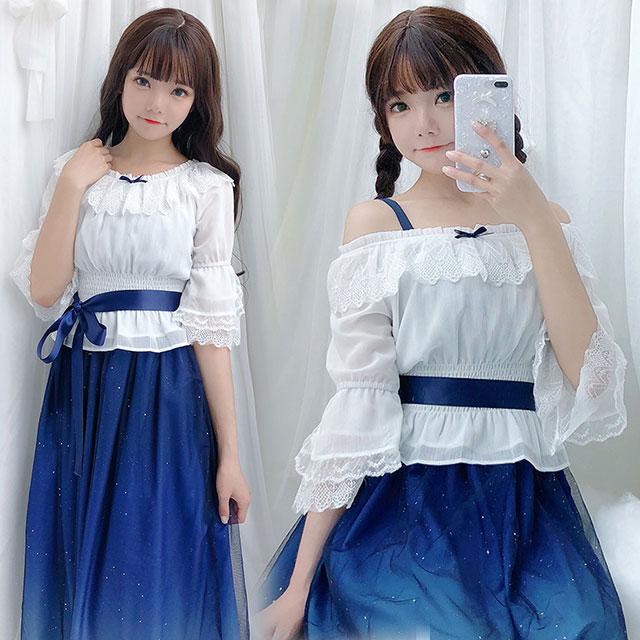 シフォンブラウス レディース ブラウス シフォン レース 半袖ブラウス リボン付き ゴスロリ ブラウス ロリータ お嬢様 お姫様 可愛い 全店2点送料無料 Prts4112 プラネタルーム 通販 Yahoo ショッピング