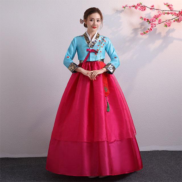 韓服 韓服ドレス チマチョゴリ 韓国宮廷風 韓国服 中国朝鮮族衣装 