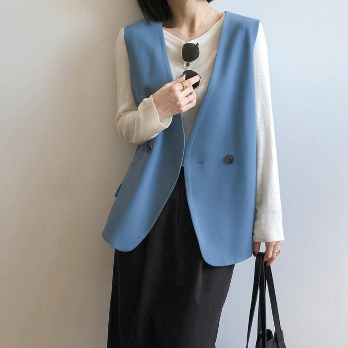 ジレ レディース ジレベスト ノースリーブ ジレ ベスト 春 秋 トップス アウター 無地 カーディガン 羽織り 重ね着 ゆったり 全店2点送料無料 Prts4190 プラネタルーム 通販 Yahoo ショッピング