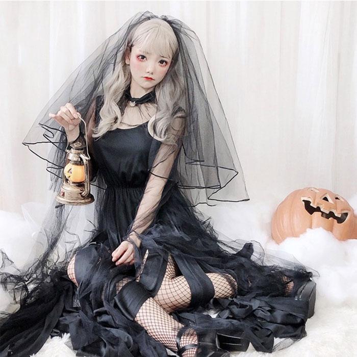 ハロウィン コスプレ ゾンビ 花嫁 レディース 幽霊の花嫁