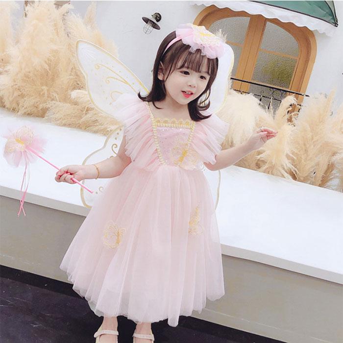 ハロウィン コスプレ衣装 女の子 プリンセスドレス 精霊3点セット 子供用 ハロウィーン コスチューム仮装 コスプレ 衣装 変身 蝶の翼 蝶 蝶々翼 Prts4226 プラネタルーム 通販 しもやな商店 ミシアラグジュアリー ドレス レインボー プリンセル ユニコーン 女の子