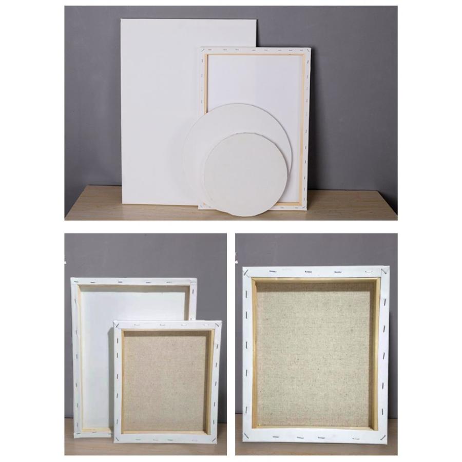 キャンバス 15X15cm 6枚/セット キャンバスボード 綿 中目 木製
