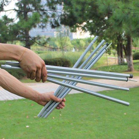 テントポール 亜鉛メッキ鉄管 直径16mm 高さ2m 2本組 ポール タープ