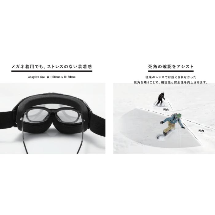アックス AXE ヘルメット対応 偏光レンズ ダブルレンズ スノー