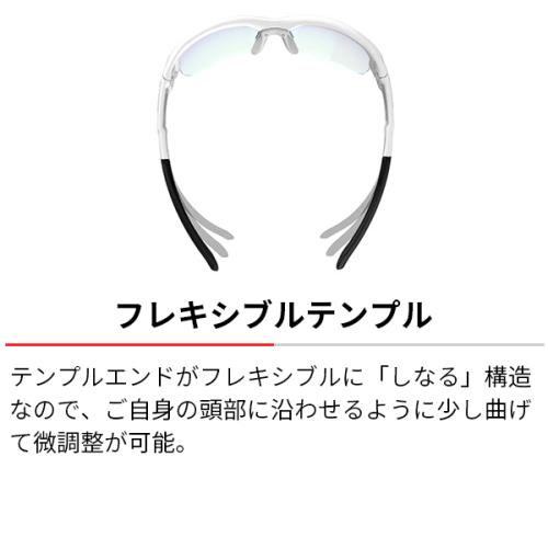 [ゴルフ用]ミラーレンズ SWANS スワンズ サングラス 日本製 紫外線 UVカット スポーツ メガネケース付 SPRINGBOK シルバーミラー×ULTRAアイスブルーの画像