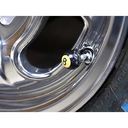 エアバルブキャップ 8ボール 2個セット ブラック |  | 01