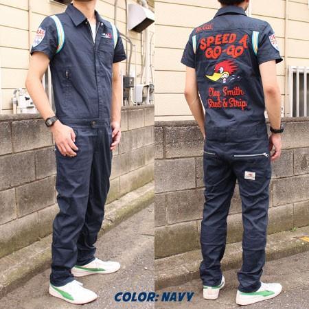 クレイスミス つなぎ 作業着 おしゃれ 半袖 メンズ バイク