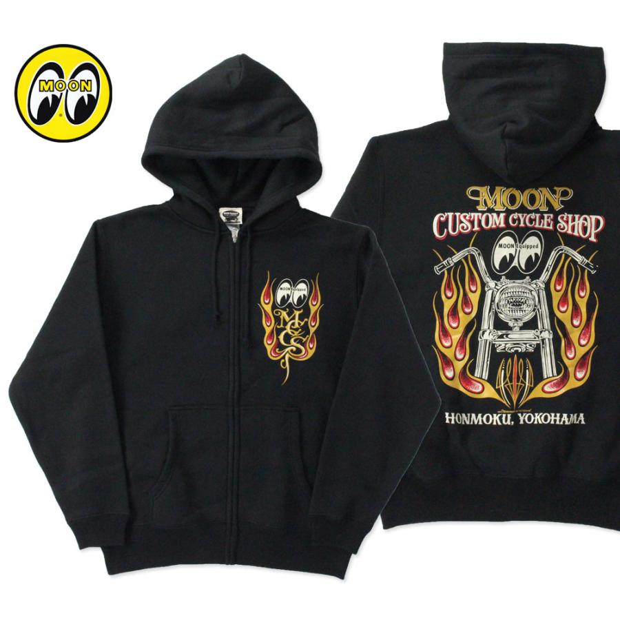 ムーンアイズ パーカー メンズ おしゃれ かっこいい アメカジ バイク