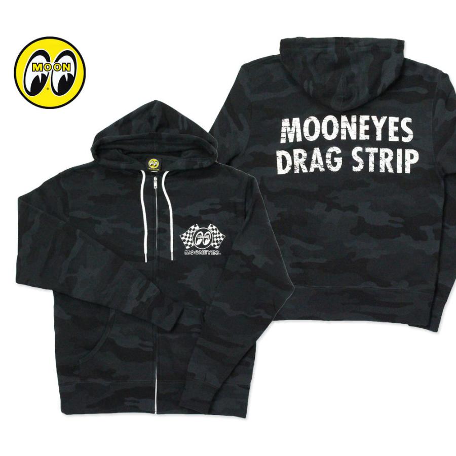 ムーンアイズ パーカー メンズ おしゃれ かっこいい アメカジ バイク 冬 秋 起毛 アメリカン Mooneyes Moon Drag Strip ジップフーディー ブラックカモ Ap Sm7bc Mon U S Junkyard 通販 Yahoo ショッピング