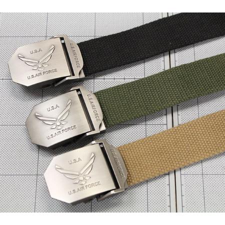 ベルト メンズ おしゃれ GIベルト ガチャベルト ミリタリー US AIR