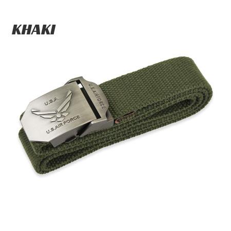ベルト メンズ おしゃれ GIベルト ガチャベルト ミリタリー US AIR