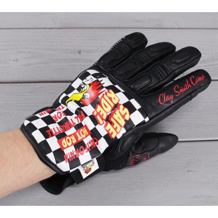 クレイスミス バイク グローブ 冬 防寒 革 防水 レザー ナックル