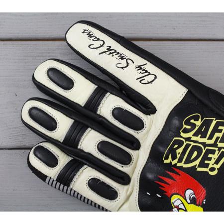 クレイスミス バイク グローブ 冬 防寒 革 防水 レザー ナックルガード