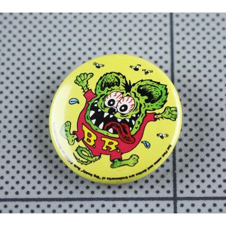ラットフィンク 缶バッチ キャラクター アメリカ ホットロッド