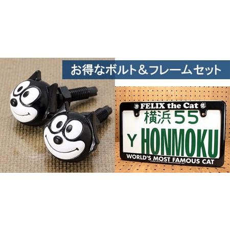 ナンバーフレーム ナンバープレート フレーム ボルト セット 送料無料 