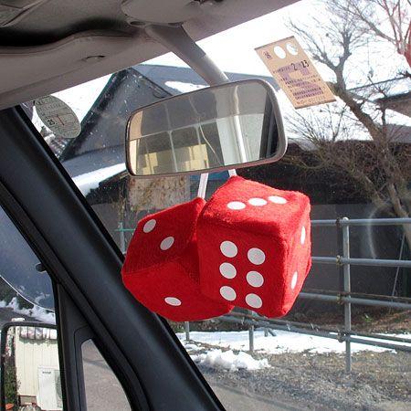 サイコロ ダイス カーアクセサリー カー用品 ルームミラー 飾り 車 