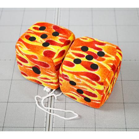 サイコロ ダイス カーアクセサリー カー用品 ルームミラー 飾り 車 ハンギングファジーダイス おしゃれ ホットロッド アメリカン雑貨 レッドフレイムス Ca Hfdrf Hys U S Junkyard 通販 Yahoo ショッピング