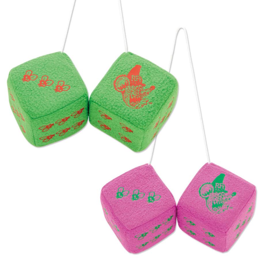 ラットフィンク ファジーダイス サイコロ ダイス カーアクセサリー カー用品 ルームミラー 飾り 車 おしゃれ キャラクター アメリカ ホットロッド Rat Fink | 