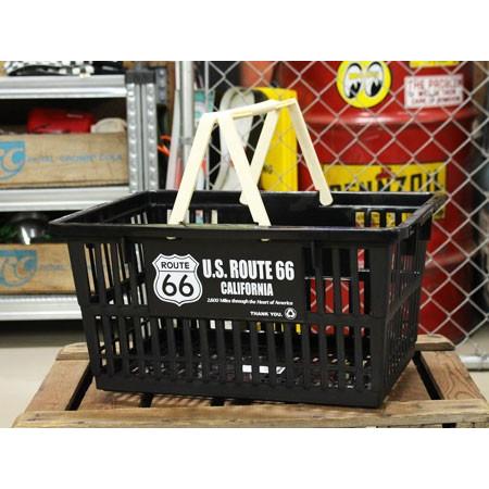 ルート66 Route66 バスケット 収納 かご プラスチック おしゃれ マーケットバスケット 洗濯物 洗車 小物入れ アメリカン雑貨 サイズl Sb 002l Sho In 1666 U S Junkyard 通販 Yahoo ショッピング