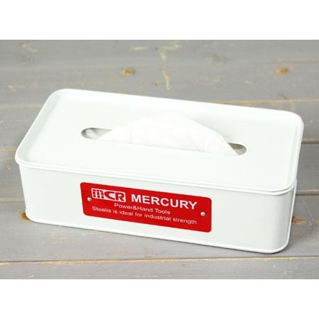 マーキュリー ティッシュケース おしゃれ 車 MERCURY アメリカ アメリカン雑貨 ホワイト | MERCURY