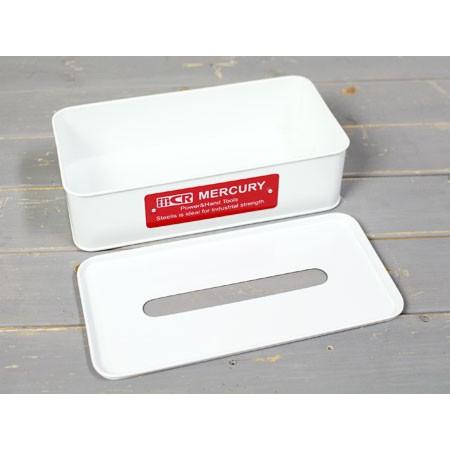 マーキュリー ティッシュケース おしゃれ 車 MERCURY アメリカ アメリカン雑貨 ホワイト | MERCURY | 02