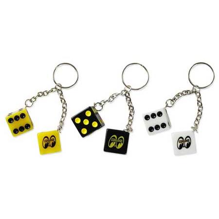 ムーンアイズ キーホルダー おしゃれ メンズ レディース キーリング サイコロ ダイス 車 バイク アメリカン雑貨 Mooneyes Moon Twin